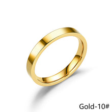 Load image into Gallery viewer, 3mm Simple Titanium Thin Ring Fashion Stainless Steel Ring Casual Finger Jewelry Smooth Couple Ring Classic Love Women Men Birthday gifts
