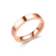 Load image into Gallery viewer, 4mm Simple Titanium Thin Ring Fashion Stainless Steel Ring Casual Finger Jewelry Smooth Couple Ring Classic Love Women Men Birthday gifts
