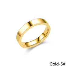 Load image into Gallery viewer, 4mm Simple Titanium Thin Ring Fashion Stainless Steel Ring Casual Finger Jewelry Smooth Couple Ring Classic Love Women Men Birthday gifts

