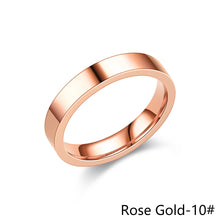 Load image into Gallery viewer, 4mm Simple Titanium Thin Ring Fashion Stainless Steel Ring Casual Finger Jewelry Smooth Couple Ring Classic Love Women Men Birthday gifts
