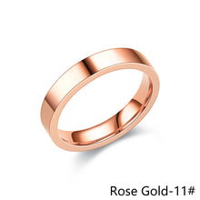 Load image into Gallery viewer, 4mm Simple Titanium Thin Ring Fashion Stainless Steel Ring Casual Finger Jewelry Smooth Couple Ring Classic Love Women Men Birthday gifts
