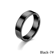 Load image into Gallery viewer, 6mm Simple Titanium Thin Ring Fashion Stainless Steel Ring Casual Finger Jewelry Smooth Couple Ring Classic Love Women Men Birthday gifts

