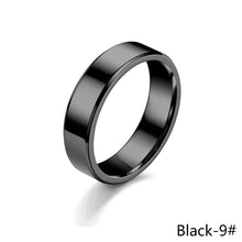 Load image into Gallery viewer, 6mm Simple Titanium Thin Ring Fashion Stainless Steel Ring Casual Finger Jewelry Smooth Couple Ring Classic Love Women Men Birthday gifts
