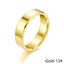 Load image into Gallery viewer, 6mm Simple Titanium Thin Ring Fashion Stainless Steel Ring Casual Finger Jewelry Smooth Couple Ring Classic Love Women Men Birthday gifts
