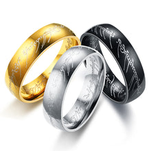 Load image into Gallery viewer, 6mm Titanium Ring Fashion Stainless Steel Ring Casual Finger Jewelry Smooth Couple Ring Classic Love Women Men Birthday gifts
