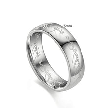 Load image into Gallery viewer, 6mm Titanium Ring Fashion Stainless Steel Ring Casual Finger Jewelry Smooth Couple Ring Classic Love Women Men Birthday gifts
