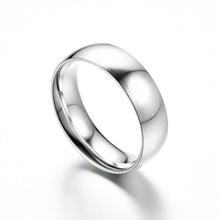 Load image into Gallery viewer, 4/6mm Polished Silver Color Titanium Simple Thin Ring Fashion Stainless Steel Ring Women Smooth Minimalism Wedding Ring Engagement Classic Rings Birthday gifts
