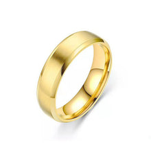 Load image into Gallery viewer, 6/8mm Simple Design Titanium Stainless Steel Ring Casual Finger Jewelry Smooth Lover Couple Ring for Women Men Wedding Bands
