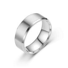 Load image into Gallery viewer, 6/8mm Simple Design Titanium Stainless Steel Ring Casual Finger Jewelry Smooth Lover Couple Ring for Women Men Wedding Bands
