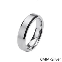 Load image into Gallery viewer, 6/8mm Simple Design Titanium Stainless Steel Ring Casual Finger Jewelry Smooth Lover Couple Ring for Women Men Wedding Bands
