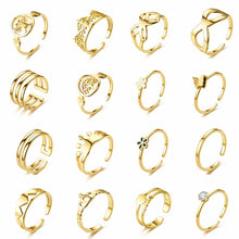 Load image into Gallery viewer, Adjustable Ring Titanium Steel Rings Fashion Casual Finger Jewelry Smooth Couple Ring Classic Love for Women Men Birthday Gifts Wedding Band
