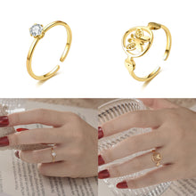 Load image into Gallery viewer, Adjustable Ring Titanium Steel Rings Fashion Casual Finger Jewelry Smooth Couple Ring Classic Love for Women Men Birthday Gifts Wedding Band

