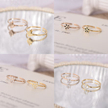Load image into Gallery viewer, Adjustable Ring Titanium Steel Rings Fashion Casual Finger Jewelry Smooth Couple Ring Classic Love for Women Men Birthday Gifts Wedding Band
