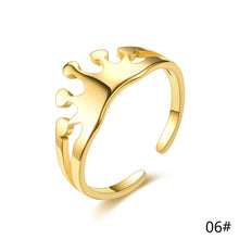 Load image into Gallery viewer, Adjustable Ring Titanium Steel Rings Fashion Casual Finger Jewelry Smooth Couple Ring Classic Love for Women Men Birthday Gifts Wedding Band
