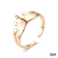 Load image into Gallery viewer, Adjustable Ring Titanium Steel Rings Fashion Casual Finger Jewelry Smooth Couple Ring Classic Love for Women Men Birthday Gifts Wedding Band
