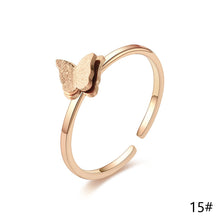 Load image into Gallery viewer, Adjustable Ring Titanium Steel Rings Fashion Casual Finger Jewelry Smooth Couple Ring Classic Love for Women Men Birthday Gifts Wedding Band
