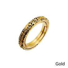 Load image into Gallery viewer, 6mm Gold Astronomical Ball Ring Creative Complex Rotating Cosmic Letter Finger Ring for Women Men Fashion Jewelry Gifts
