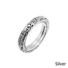 Load image into Gallery viewer, 6mm Gold Astronomical Ball Ring Creative Complex Rotating Cosmic Letter Finger Ring for Women Men Fashion Jewelry Gifts
