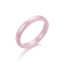 Load image into Gallery viewer, 3mm Thin Ceramic Rings For Women Jewelry Minimalist Simple Smooth Shiny Tail Rings No Fade Blue Pink Black White
