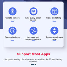 Load image into Gallery viewer, Rechargeable Bluetooth-compatible Wireless Controller Self-Timer Remote Control Camera Stick Shutter Release For Phone Selfie
