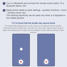 Load image into Gallery viewer, Rechargeable Bluetooth-compatible Wireless Controller Self-Timer Remote Control Camera Stick Shutter Release For Phone Selfie
