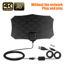 Load image into Gallery viewer, TV Aerial Indoor Amplified Digital HDTV Antenna 800 Miles 4K 1080P For DVB-T For Freeview TV for Life Local Channels
