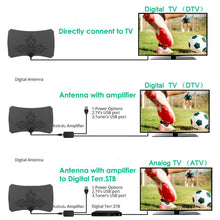 Load image into Gallery viewer, TV Digital Antena HDTV 4k Interior Indoor High Signal Amplified Booster Satellite Receiver Signal Miles Aerial

