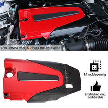 Load image into Gallery viewer, Car Engine Cover Bonnet Hood Carbon Fiber Style ABS Fit for Honda Civic Accord 10Th 2016-2018
