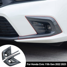 Load image into Gallery viewer, Pair Car Front Fog Light Foglight Lamp Cover Trim Bumper Protector Decoration Styling For Honda Civic 11th Gen 2022 2023
