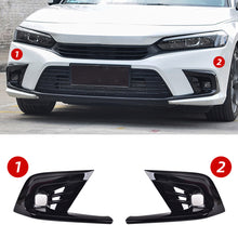 Load image into Gallery viewer, Pair Car Front Fog Light Foglight Lamp Cover Trim Bumper Protector Decoration Styling For Honda Civic 11th Gen 2022 2023
