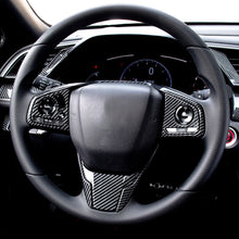 Load image into Gallery viewer, 6Pcs Carbon Fiber Steering Wheel Frame Stickers For Honda Civic Modification Complete Interior Accessories Styling
