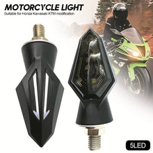 Load image into Gallery viewer, 2Pcs 12V 5LED Motorcycle LED Signal Lights Brake Turn Light Light Flowing Lamp Indicator Taillight
