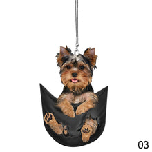 Load image into Gallery viewer, Cute Car Rear View Mirror Backpack Pendant Key Chain Animal Pendant Dog Hanging Ornament Accessories
