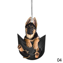 Load image into Gallery viewer, Cute Car Rear View Mirror Backpack Pendant Key Chain Animal Pendant Dog Hanging Ornament Accessories

