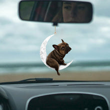 Load image into Gallery viewer, Car Rearview Mirror Pendant Dog Pendant Sitting On The Moon Hanging Ornament Keychain Pendant Decor
