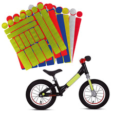 Load image into Gallery viewer, Bicycle Reflective Warning Stickers Bike Motorcycle Truck Car Night Safety Driving Honeycomb Reflector Strips Tape Film Decal
