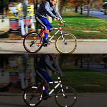 Load image into Gallery viewer, Bicycle Reflective Warning Stickers Bike Motorcycle Truck Car Night Safety Driving Honeycomb Reflector Strips Tape Film Decal
