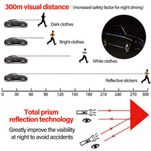 Load image into Gallery viewer, Bicycle Reflective Warning Stickers Bike Motorcycle Truck Car Night Safety Driving Honeycomb Reflector Strips Tape Film Decal
