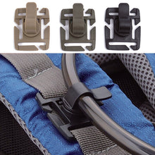 Load image into Gallery viewer, 5Pc Outdoor Water Tube Pipe Clips Fixed Rotation Snaps Molle Holder Buckle Webbing EDC Clip Package Diy Tool Bags Travel Kits
