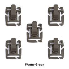Load image into Gallery viewer, 5Pc Outdoor Water Tube Pipe Clips Fixed Rotation Snaps Molle Holder Buckle Webbing EDC Clip Package Diy Tool Bags Travel Kits
