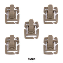 Load image into Gallery viewer, 5Pc Outdoor Water Tube Pipe Clips Fixed Rotation Snaps Molle Holder Buckle Webbing EDC Clip Package Diy Tool Bags Travel Kits
