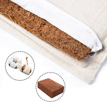 Load image into Gallery viewer, Massager Cushion Shakti Mat Acupressure Mat Nature Linen Coconut Palm Yoga Mat Massage Pillow Cushion Body Pain Lotus Spike Mat

