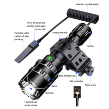 Load image into Gallery viewer, L2 Hunting Flashlight 5 Modes Torch Lintern Tactical Flashlights 18650 Aluminum C8 Waterproof Lamp Gun Mount Waterproof Light
