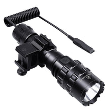 Load image into Gallery viewer, 1600 Lumens Tactical Flashlight USB Rechargeable Torch Waterproof Hunting Light with Clip Hunting Shooting Gun Accessories

