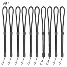 Load image into Gallery viewer, 10pcs/set Lanyard Hand Wrist Strap Protective Selfie Wrist Flashlight Pine Strap Phone Keychain Lanyard Rope Mobile Stick
