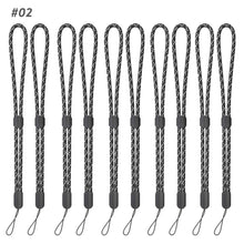 Load image into Gallery viewer, 10pcs/set Lanyard Hand Wrist Strap Protective Selfie Wrist Flashlight Pine Strap Phone Keychain Lanyard Rope Mobile Stick
