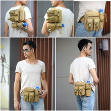 Load image into Gallery viewer, Tactical Men Waist Pack Hiking Water Bottle Mobile Pouch Outdoor Molle Camouflage Army Military Hunting Climbing Nylon Belt Bag
