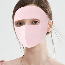 Load image into Gallery viewer, Summer Ice Silk Sunscreen Mask Full Face Sun Protection Mask Forehead Thin Section Breathable Mask Anti Ultraviolet Full Face Mask
