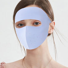 Load image into Gallery viewer, Summer Ice Silk Sunscreen Mask Full Face Sun Protection Mask Forehead Thin Section Breathable Mask Anti Ultraviolet Full Face Mask
