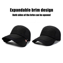 Load image into Gallery viewer, Retractable Visor Hat Woman Beach Hat Headwear Summer Men Mesh Breathable Fishing Hiking Outdoor UV Protection Cap Baseball Cap
